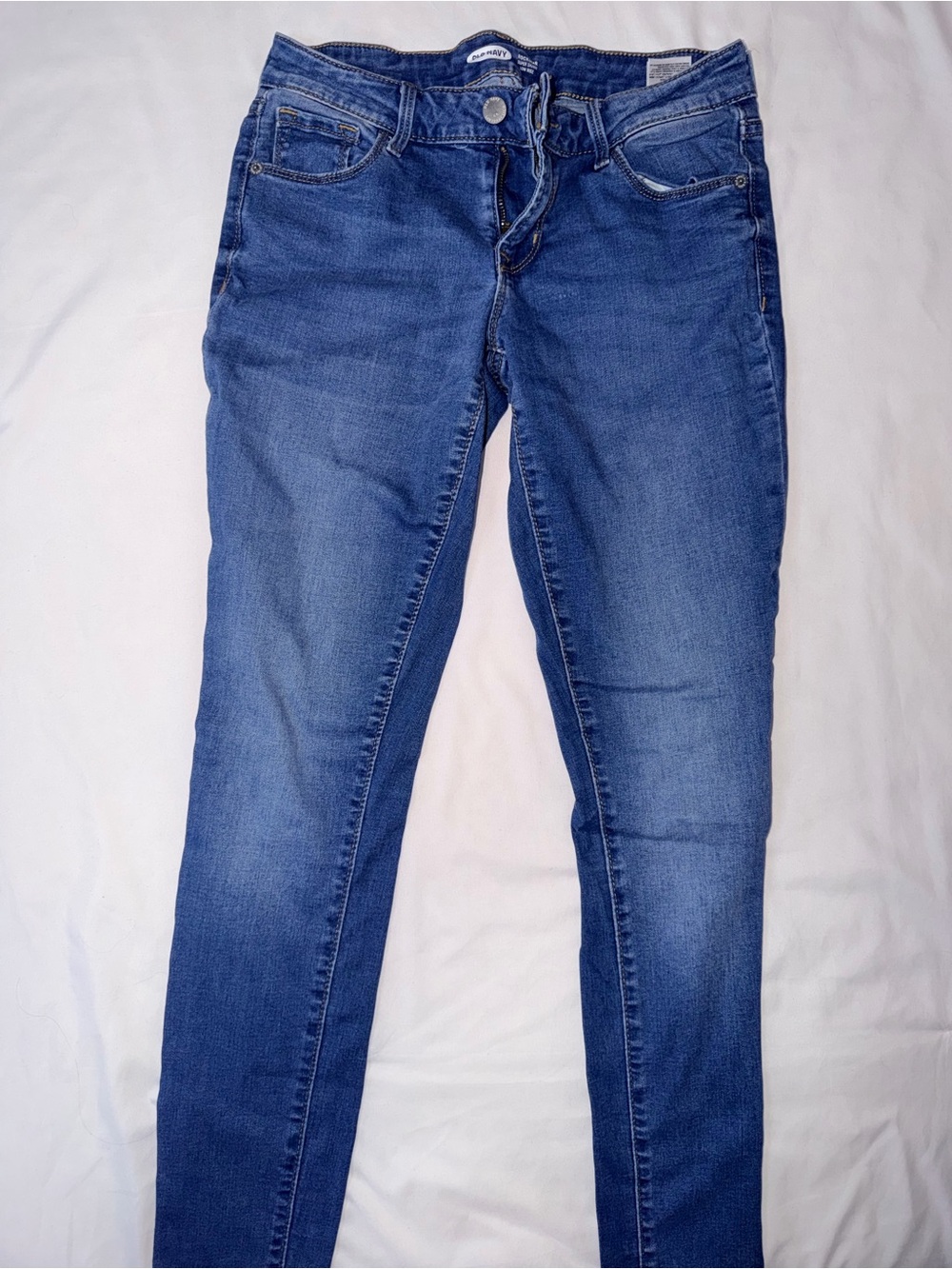 Old Navy Women's Blue Skinny Jeans - Stretch Denim